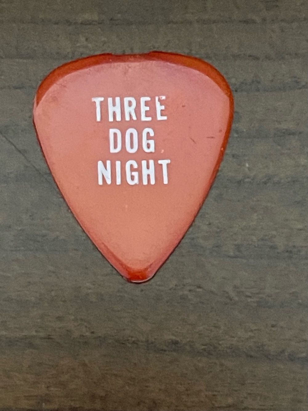 Three Dog Night Vintage Guitar Pick